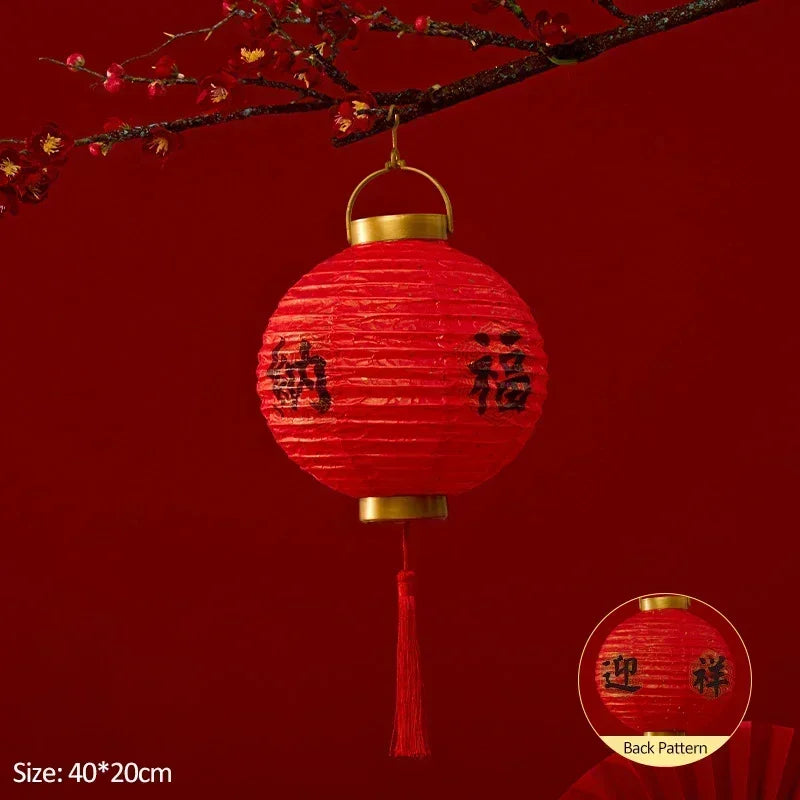 Chinese lamp with LED!! DIY Paper Lanterns For Children, Gifts For New Year Decor.