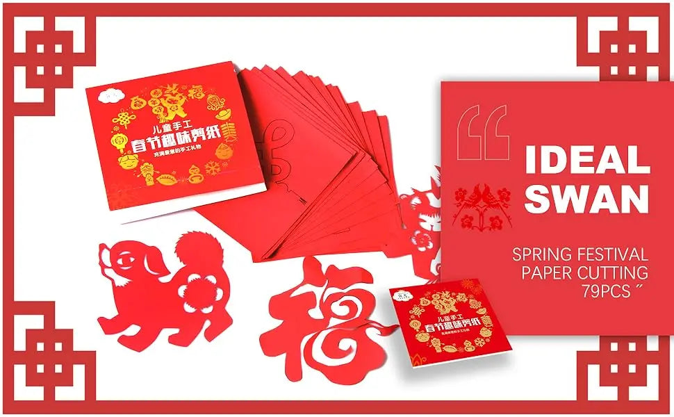 2025 Chinese New Year Decoration - Paper Cutting for Window Decor, Snake Paper Red Stickers for Wall and Door