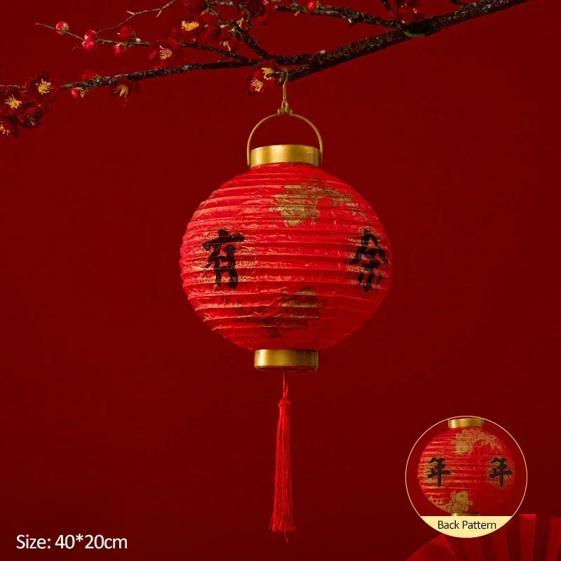 Chinese lamp with LED!! DIY Paper Lanterns For Children, Gifts For New Year Decor.